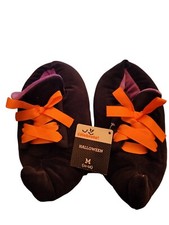 Celebrate Halloween Witch Kids Slippers Size M 11-12 NEW WITH TAGS