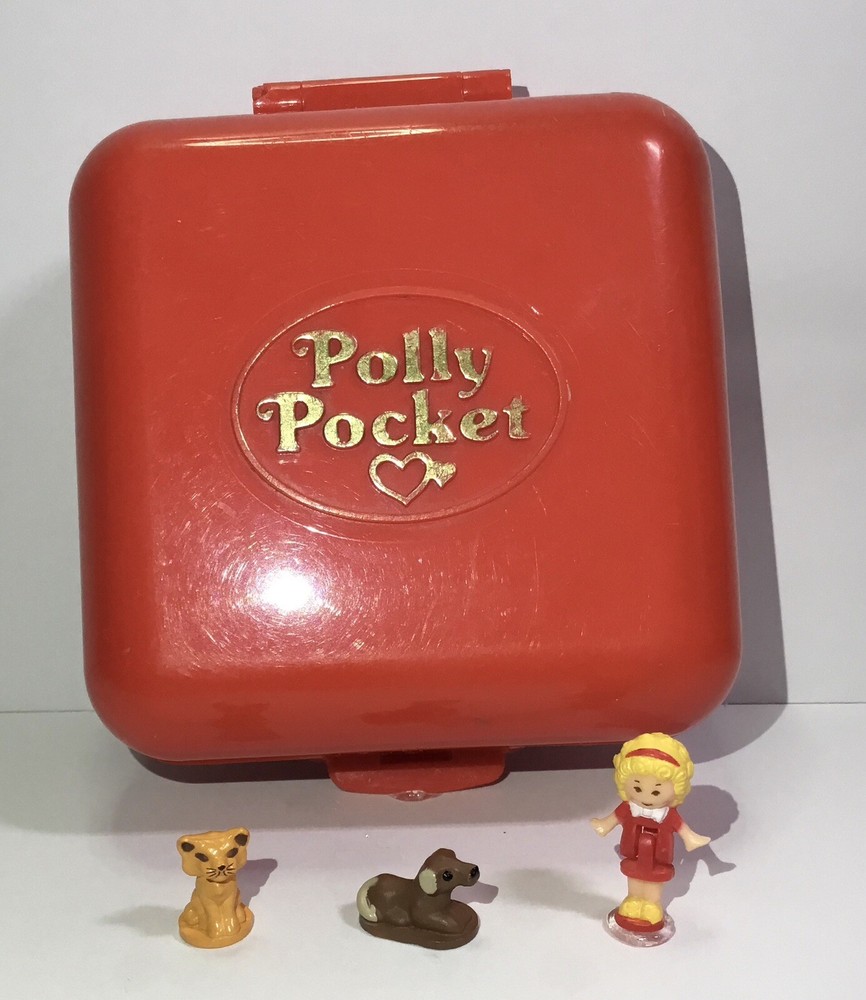 1989 Polly Pocket POLLY’S TOWN HOUSE  (Red) * COMPLETE *