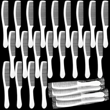 100 Packs Individually Wrapped Combs Disposable Plastic Hair Combs in Bulk Set f