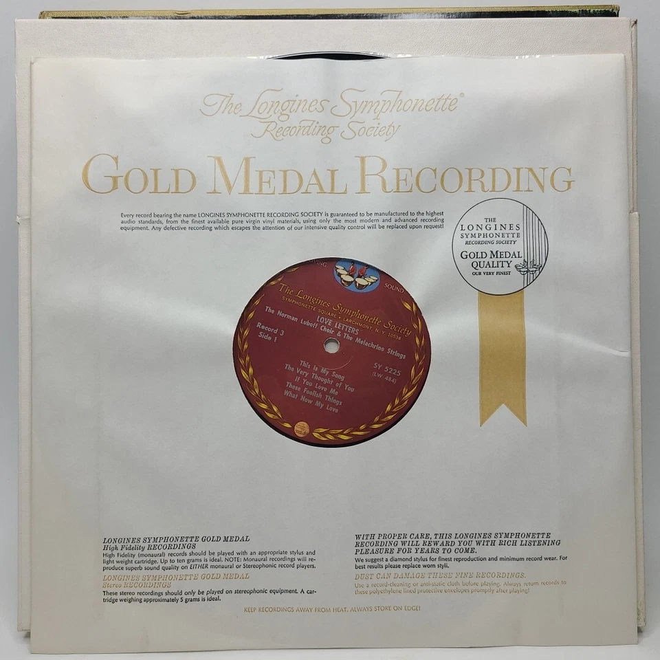 Norman Luboff Choir & The Melachrino Strings – Love Letters 6xLP Vinyl EXCELLENT Foto 4 de 4