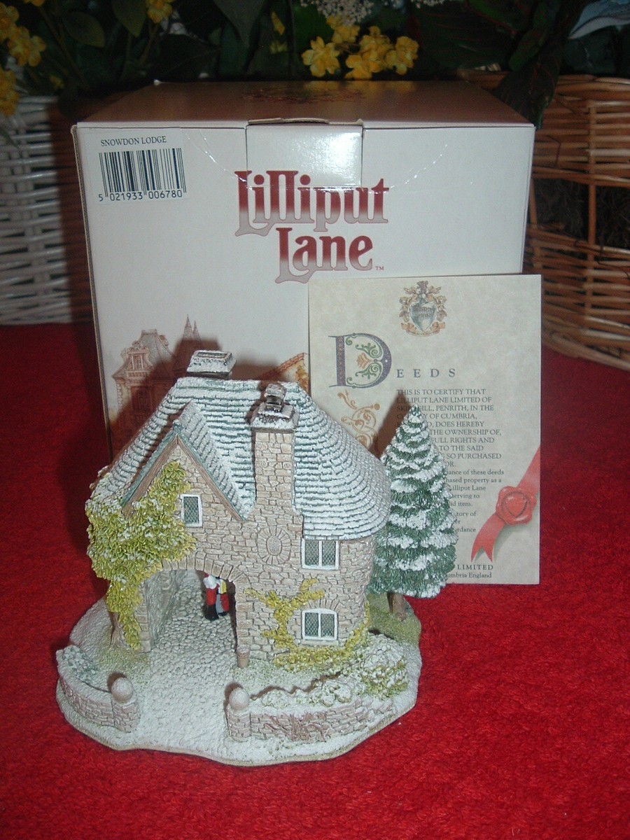 LILLIPUT LANE スノーコテージ ☆ DON LODGE LILLIPUT LANE Snowdon Lodge, NEW, Mint, w/Original Box & Deed | eBay