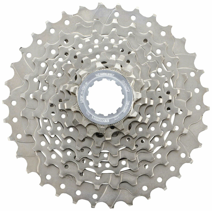 Shimano Claris CS-HG50 Cassette - 8 Speed, 11-34t, Silver, Nickel