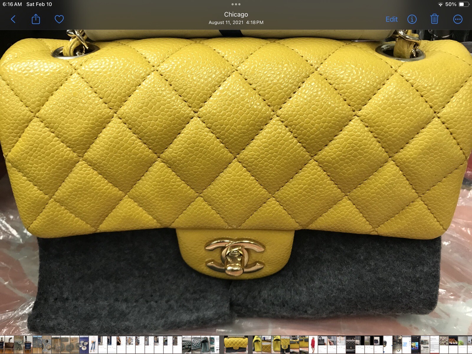 AUTHENTIC CHANEL CLASSIC Rectangular Mini Flap Ca… - image 2