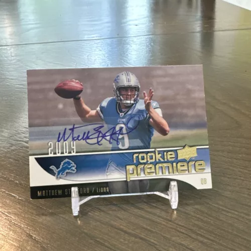 2009 Upper Deck Rookie Premiere - #19 Matthew Stafford (RC) Auto