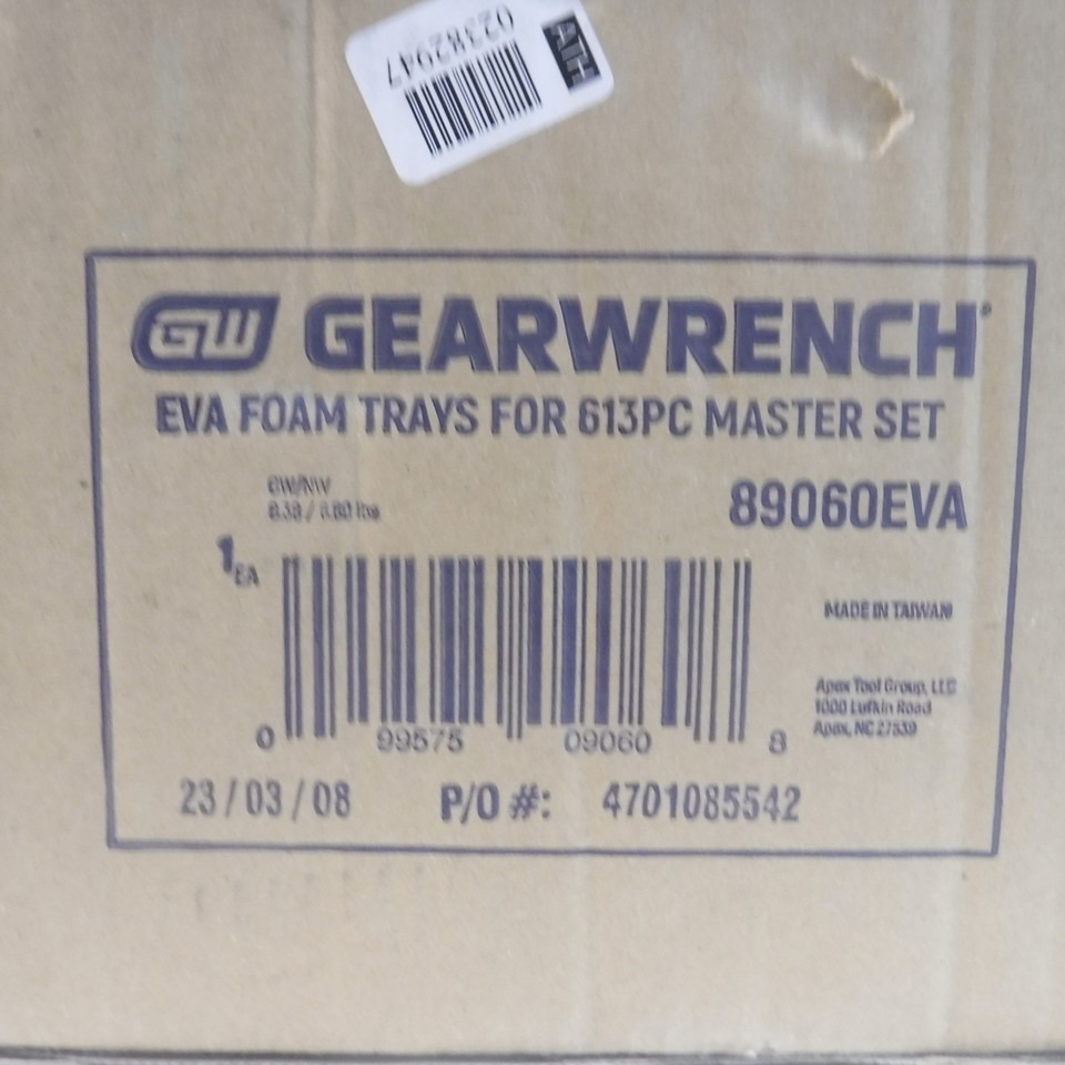 GearWrench EVA Foam Tray for 613PC Master Tool Set 89060EVA eBay