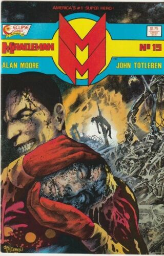 Miracleman #15 Eclipse Comics - Alan Moore -Brutal  Death of Kid Miracleman VF - Picture 1 of 2
