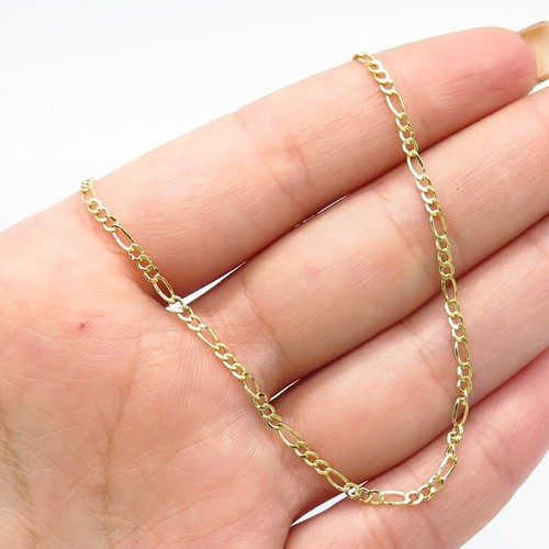 14K Gold Filled Turkey Figaro Chain 