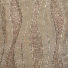 Designer Gold Tan Wave WeaveUpholstery Poly Cotton Fabric Sample #7