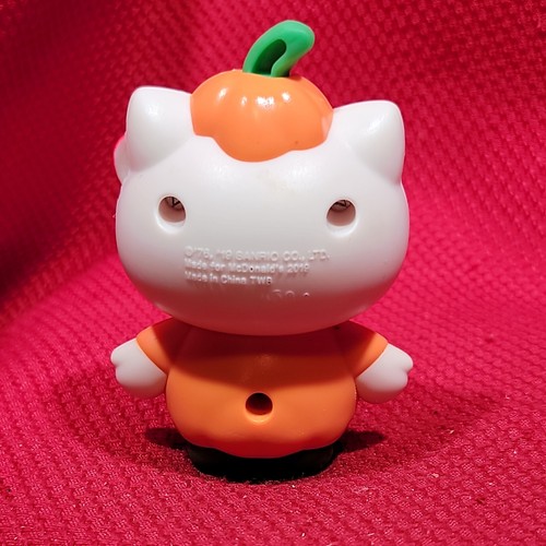 3.5" HALLOWEEN HELLO KITTY pumpkin Action Figure happy meal toy cake topper 2019 - Picture 7 of 17