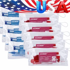 20 Packs Dental Orthodontic Oral Kit Interdental Tooth Brush Ties Floss Wax USA