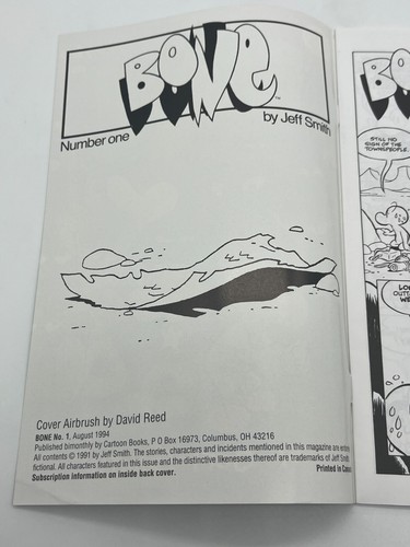 Bone #1 7th Printing CB Cartoon Books Comic - Picture 4 of 4