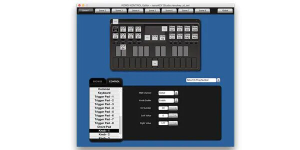 Korg NANOKEY-ST nanoKEY Studio Mobile Bluetooth USB Midi Keyboard