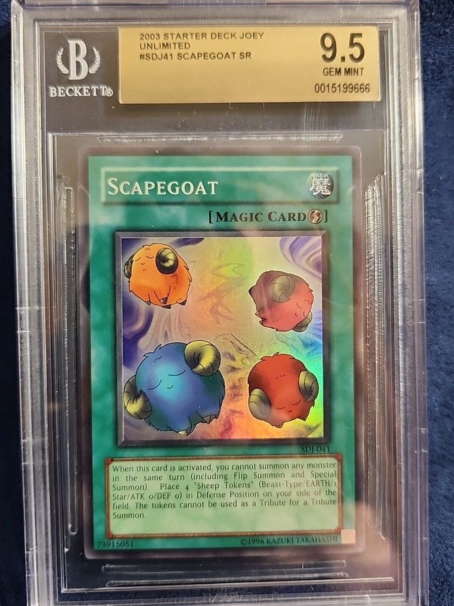 Yu-Gi-Oh! TCG Scapegoat Starter Deck Joey SDJ-041 Unlimited Super Rare Bgs  9.5