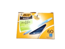opened new 50 count BLUEBIC Round Stic Xtra Life Ball Pen, Medium Point mac1