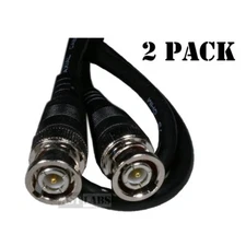 2-pack BNC Patch Cable [39"] for CCTV/Video Male/Male 75 ohm (#990-002Q2)