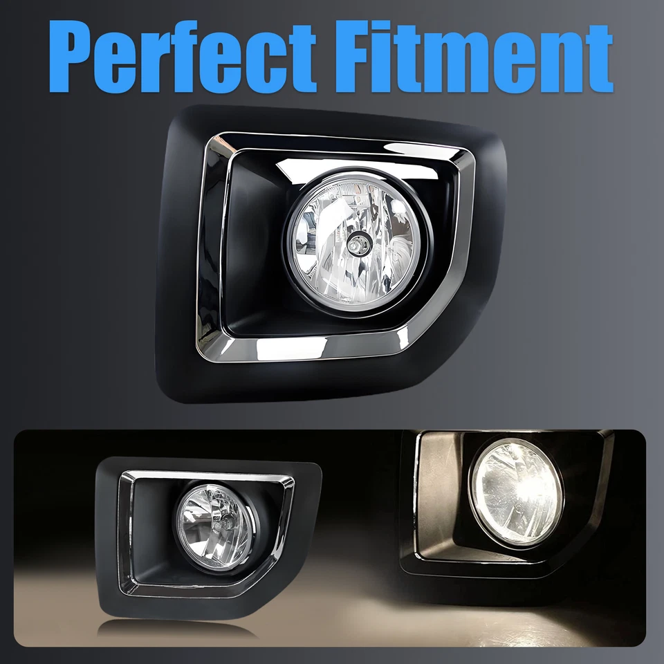 Luces antiniebla luces de parachoques delanteras + cableado para GMC Sierra 2500HD 3500HD 2015-2019 Foto 4 de 4