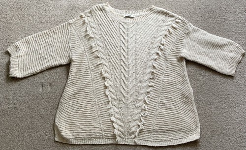 Womens Oasis Cream/ Beige jumper size M 
