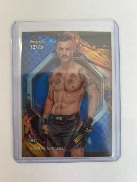57 TOPPS FINEST UFC 2024 GABRIEL MIRANDA  PARALLEL 12/75.