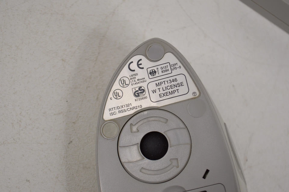 Hewlett Packard HP Cordless Mouseman Pro 3-Button Mouse w/ Receiver TESTED! - Image 4 of 4