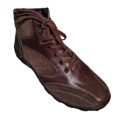 Semler Women's Sneakers Katja-St Taupe Comfort Removable Footbed Leather SALE BR6A2