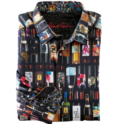 robert graham dress shirt sale Men's Robert Graham Highland Long Sleeve Jacquard Shirt, Coral, XXL