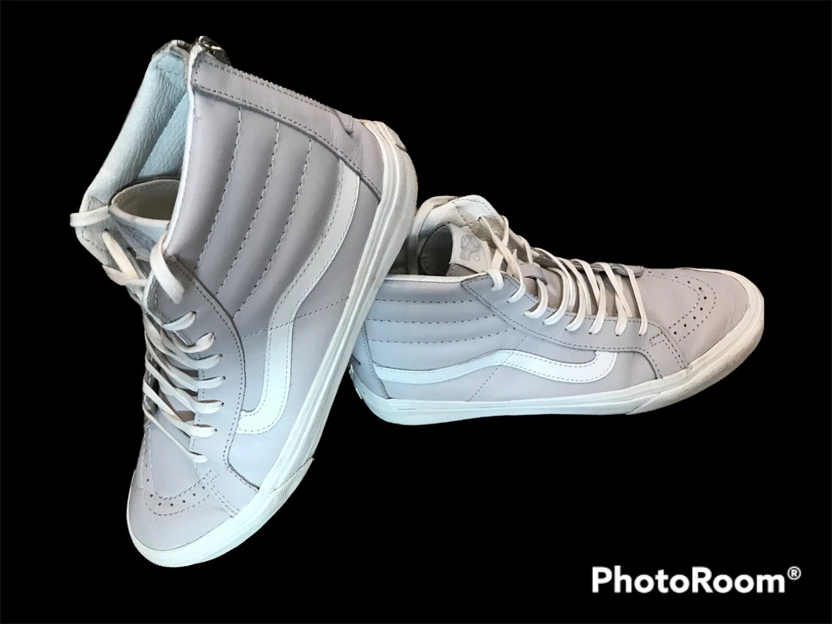 Vans sk8 cheap hi slim blanc