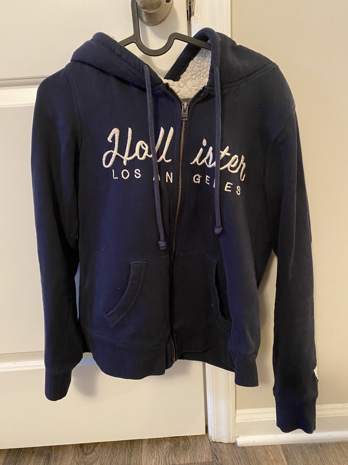 hollister sherpa hoodie size medium | eBay