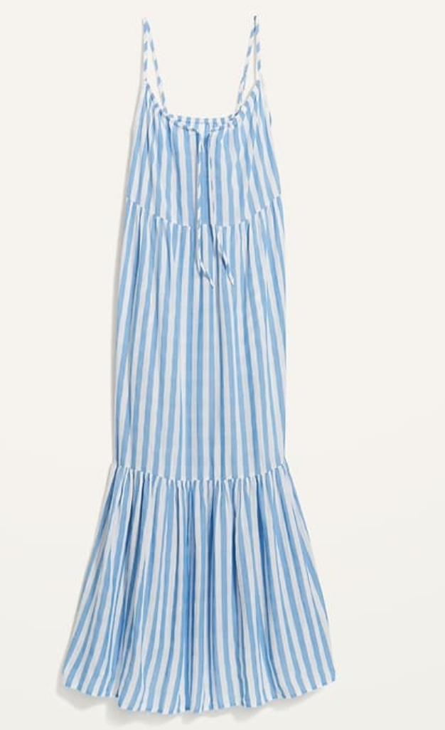 old navy blue striped maxi dress alikopacka on LTK