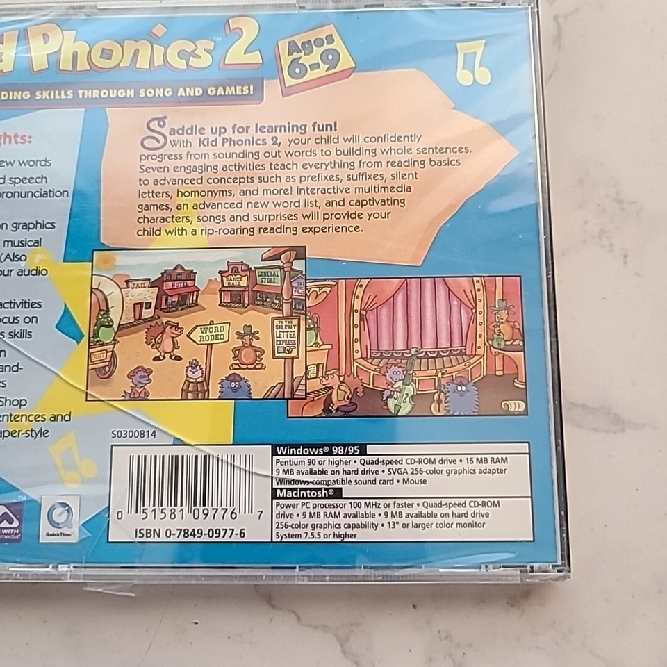 Kid Phonics 2 Ages 6-9 Builds Reading Skills Through songs and games NEW CD-ROM - Image 3 of 4