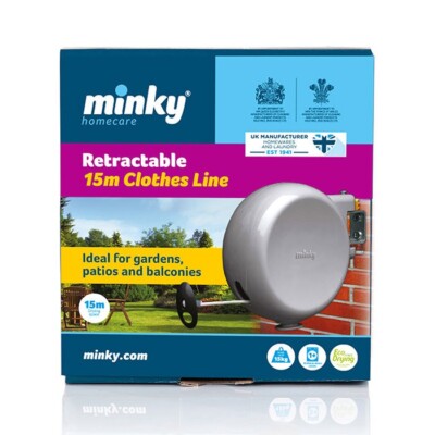 Minky Double Retractable Clothes Line 30Metres Drying Space