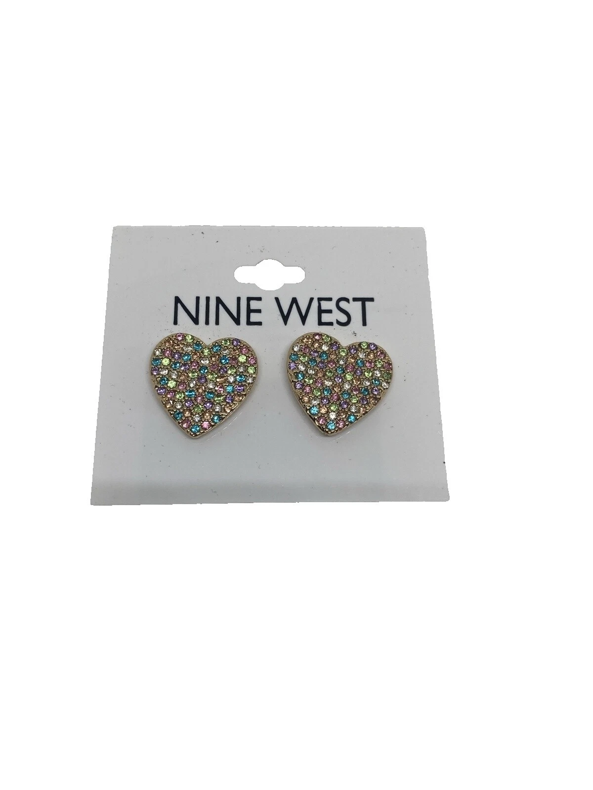 Nine West 水晶耳钉时尚耳环