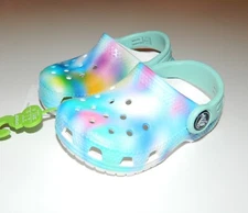 NWT CROC Classic Solarized TIE DYE cgt 207588-94S Child Toddler  C5 5