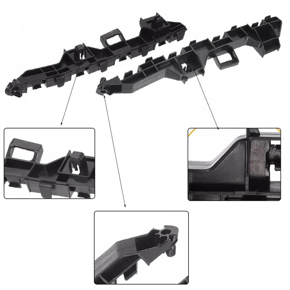 Front Bumper Bracket Black Bumper Support Fit For Honda City Sedan 2014-2016 - Image 4 of 4