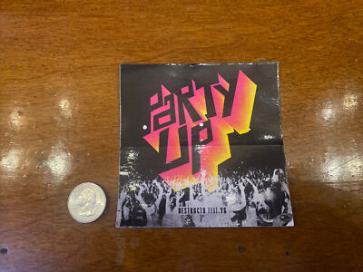 Destructo Party Up Sticker FeatYG (set of 2)Promo4x4 Rap RARE Free flag sticker￼