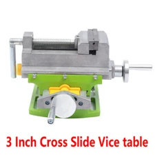 3 Inch Cross Slide Drill Press Vise, Aluminum Alloy Milling Vice Holder