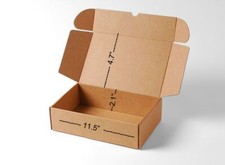11.5x2.1x4.7" 50 Corrugated Cardboard Boxes Mailing Box Shipping