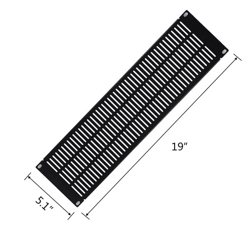 2/4 Pc 1U-4U Blank Rack Mount Panel Spacer for 19" Server Network Cabinet Vented - Picture 14 of 16