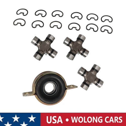 Drive Shaft Carrier Center Bearing & 3x U-Joint Kit Fit for Toyota Tacoma