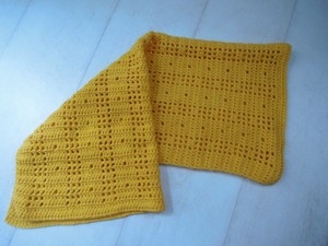 mustard baby blanket