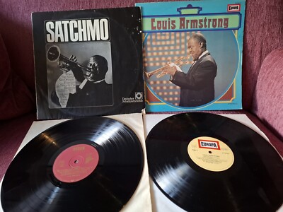 2x Louis Armstrong: Satchmo + Louis Armstrong Jazz Swing Dixieland Lps Vinyl 60s