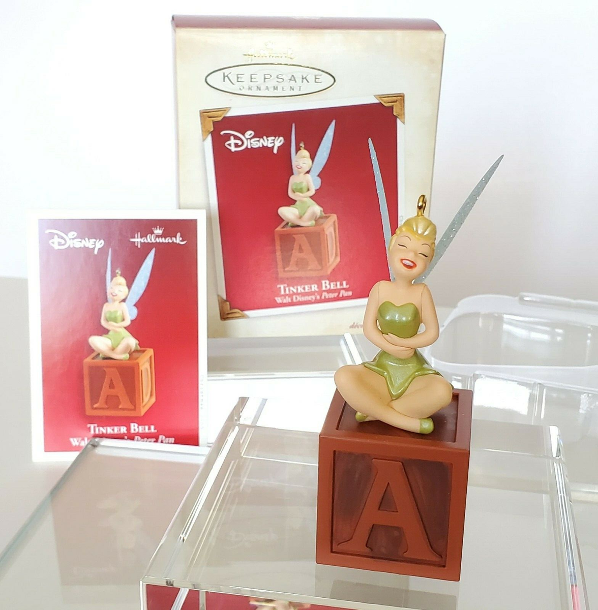 Hallmark Keepsake Tinker Bell laughing block Peter Pan Disney