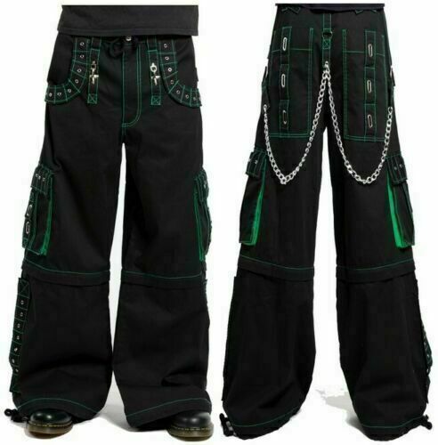 Gothic Wide Leg Cyber Chain Goth Jeans Punk Rock Baggy Men Gothic Wide Leg Cyber Chain Goth Jeans Punk Rock Baggy Men