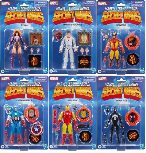 Marvel Legends 40th Anniversary Retro Secret Wars Carded Figures in Case ✨NEW✨