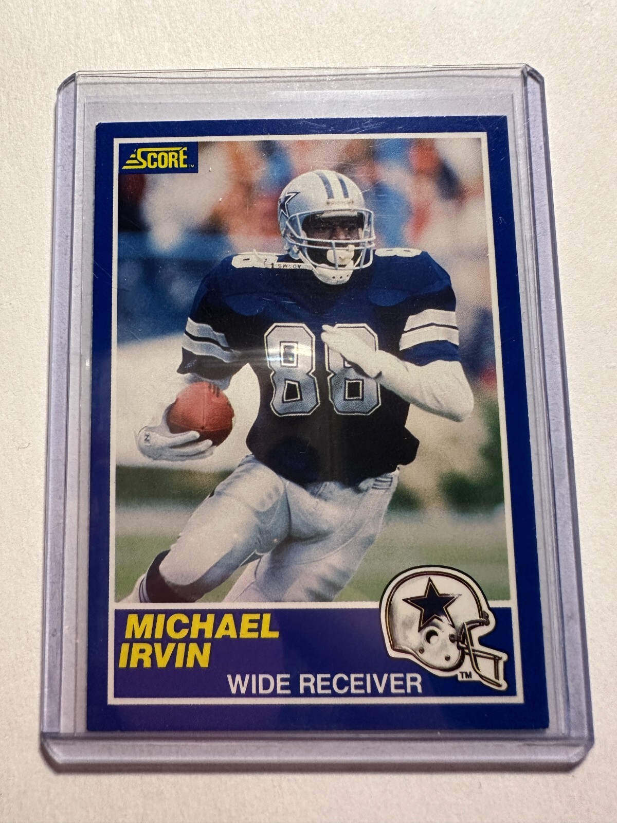 K19,021 - 1989 Score #18 Michael Irvin RC