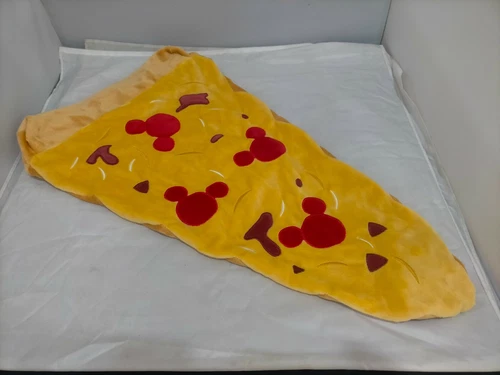 DISNEY MICKEY MOUSE PIZZA PLUSH UNSTUFFED LIMITED EDITION RARE