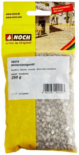 Wettersteingeröll grobes Modellbau Schotter 250 g Beutel für Gelände- & Gleis...