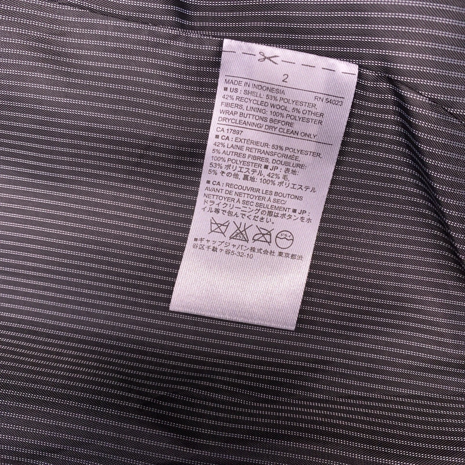 Blazer Banana Republic Doble Pecho Mujer 2 Lana Borgoña  Foto 4 de 4