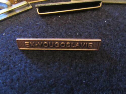 BARRA GENUINA SIN USAR PARA EX MEDALLA OTAN -YOUGOSLAVIE - EXCELENTE ESTADO - Imagen 2 de 3