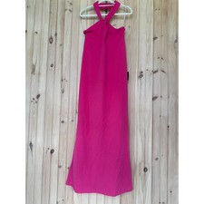 NWT Lulus Mesmerizing Perfection Pink Halter Neck Backless Maxi Dress Gala Sz XL