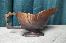 Vintage Copper Gravy Boat 6.5"  M in Diamond Matsumoto Japan